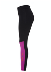 Calça Legging RokBox Back Squat - Preto / Roxo - Feminino